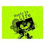 Music Is Life Double Sided Flano Blanket (Large)