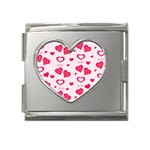 Muah Harts Mega Link Heart Italian Charm (18mm)