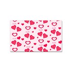 Muah Harts Sticker Rectangular (10 pack)