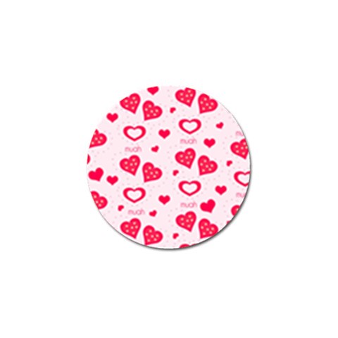 Muah Harts Golf Ball Marker (4 pack) from ArtsNow.com Front