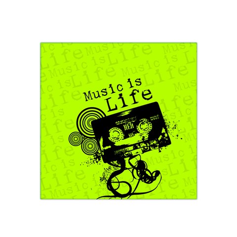 Music Is Life Satin Bandana Scarf from ArtsNow.com Front