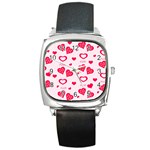 Muah Harts Square Metal Watch