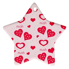 Muah Harts Star Ornament (Two Sides) from ArtsNow.com Front