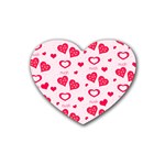 Muah Harts Rubber Heart Coaster (4 pack)