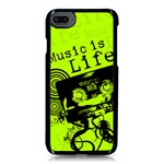 Music Is Life iPhone 8 Seamless Case (Black)