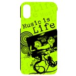 Music Is Life iPhone X/XS Black UV Print Case