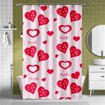 Muah Harts Shower Curtain 48  x 72  (Small)