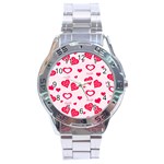 Muah Harts Stainless Steel Analogue Watch