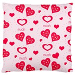 Muah Harts Large Cushion Case (One Side)