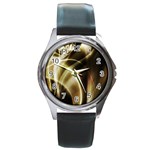 Metal Fluid Round Metal Watch