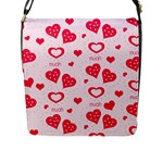 Muah Harts Flap Closure Messenger Bag (L)