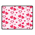 Muah Harts Double Sided Fleece Blanket (Small)