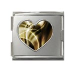 Metal Fluid Mega Link Heart Italian Charm (18mm)