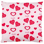 Muah Harts Large Flano Cushion Case (One Side)