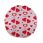 Muah Harts Standard 15  Premium Flano Round Cushion 