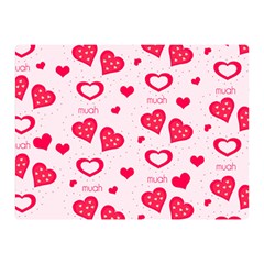 Muah Harts Double Sided Flano Blanket (Mini) from ArtsNow.com 35 x27  Blanket Front