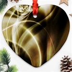 Metal Fluid Heart Ornament (Two Sides)