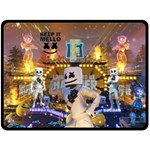 Marshmello Emote Emote Dancer Marsh Walk Fleece Blanket Fleece Blanket (Large)