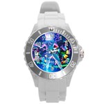 W6il3xvvdyq Jpglarge Round Plastic Sport Watch (L)