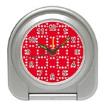 canadian maple leaves  Travel Alarm Clock