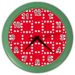 canadian maple leaves  Color Wall Clock