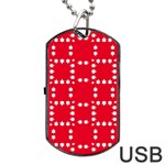 canadian maple leaves  Dog Tag USB Flash (One Side)