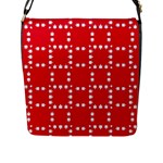 canadian maple leaves  Flap Closure Messenger Bag (L)