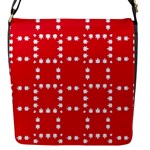 canadian maple leaves  Flap Closure Messenger Bag (S)