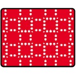 canadian maple leaves  Double Sided Fleece Blanket (Medium)