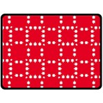 canadian maple leaves  Double Sided Fleece Blanket (Large)