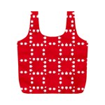 canadian maple leaves  Full Print Recycle Bag (M)