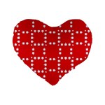 canadian maple leaves  Standard 16  Premium Flano Heart Shape Cushion 