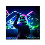 Marshmello Dj Hd Qu Jpglg Small Satin Scarf (Square)