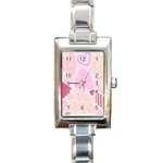 love05_bg3 Rectangular Italian Charm Watch