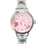 love05_bg3 Round Italian Charm Watch