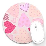 love05_bg3 Round Mousepad