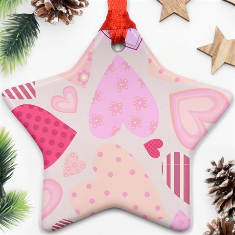 love05_bg3 Ornament (Star) from ArtsNow.com Front