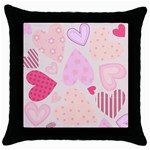 love05_bg3 Throw Pillow Case (Black)