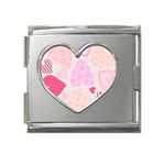 love05_bg3 Mega Link Heart Italian Charm (18mm)