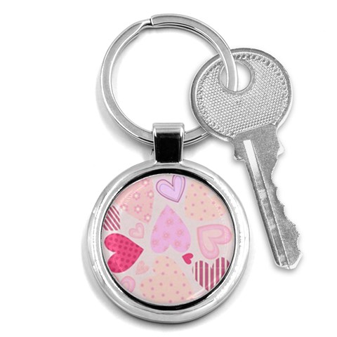 love05_bg3 Key Chain (Round) from ArtsNow.com Front