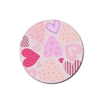 love05_bg3 Rubber Round Coaster (4 pack)