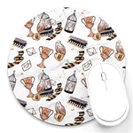 Hufflepuff Pattern Round Mousepads
