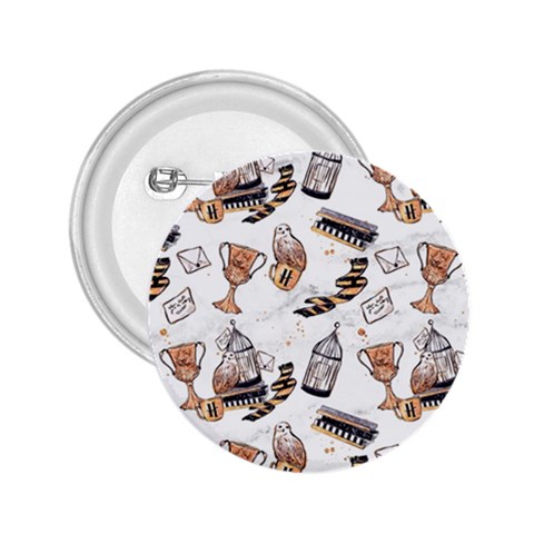Hufflepuff Pattern 2.25  Buttons from ArtsNow.com Front