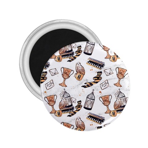 Hufflepuff Pattern 2.25  Magnets from ArtsNow.com Front