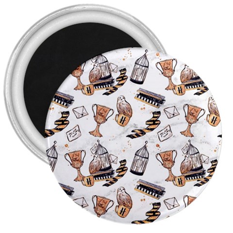 Hufflepuff Pattern 3  Magnets from ArtsNow.com Front