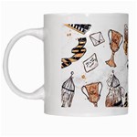 Hufflepuff Pattern White Mugs