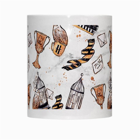 Hufflepuff Pattern White Mugs from ArtsNow.com Center