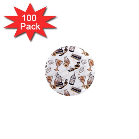 Hufflepuff Pattern 1  Mini Magnets (100 pack)  from ArtsNow.com Front