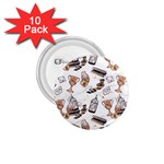 Hufflepuff Pattern 1.75  Buttons (10 pack)