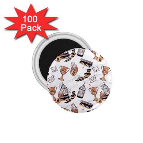 Hufflepuff Pattern 1.75  Magnets (100 pack)  from ArtsNow.com Front